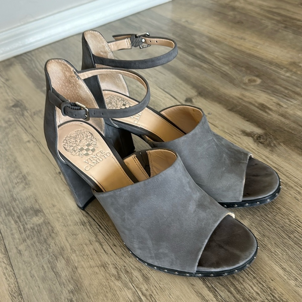 Vince Camuto Gray Heeled Sandals